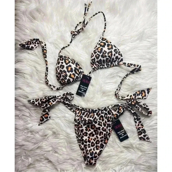 NWT Hot Miami Styles Leopard Bikini - Picture 2 of 6